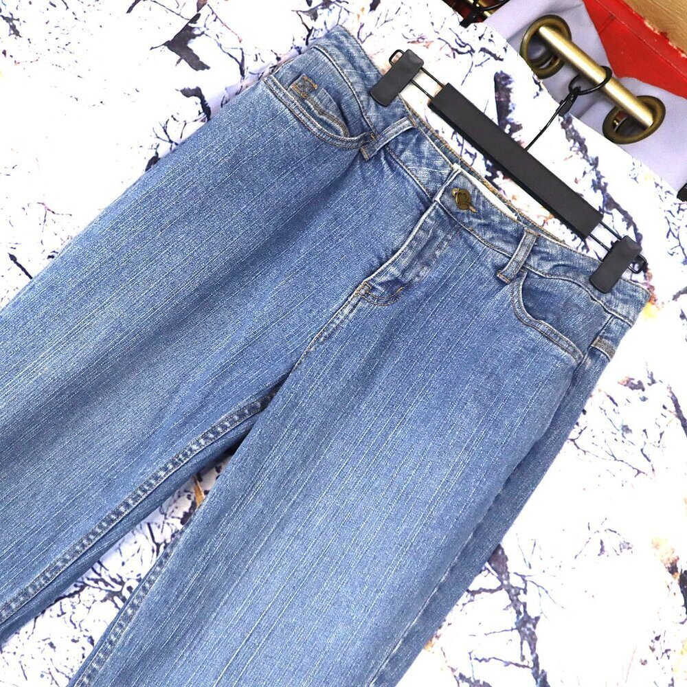 MED WASH JEANS 12 Fashion Bug Bootcut Classic Y2K Vintage 90s Work Casual Denim